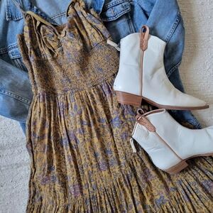 Free People Ditsy Floral Tiered Maxi